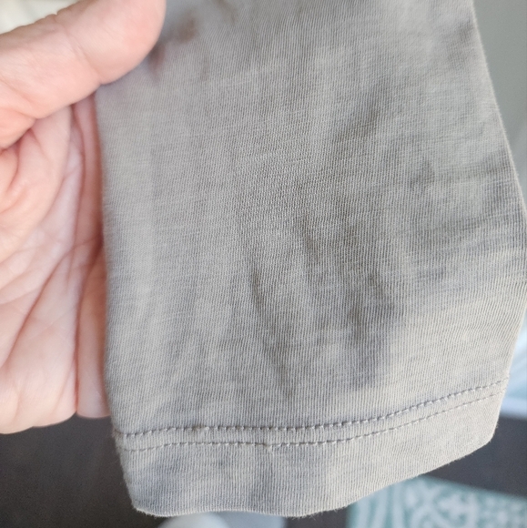 Lilla P Long Sleeve Ruched Pima Cotton Tshirt Medium - Picture 5 of 10